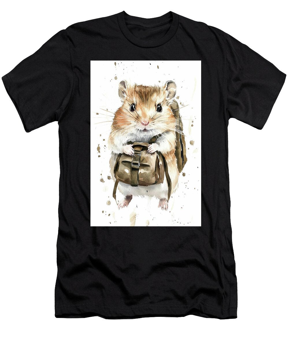 1 a Hamster Wearing a Tiny Backpack Lowell Harann T-Shirt