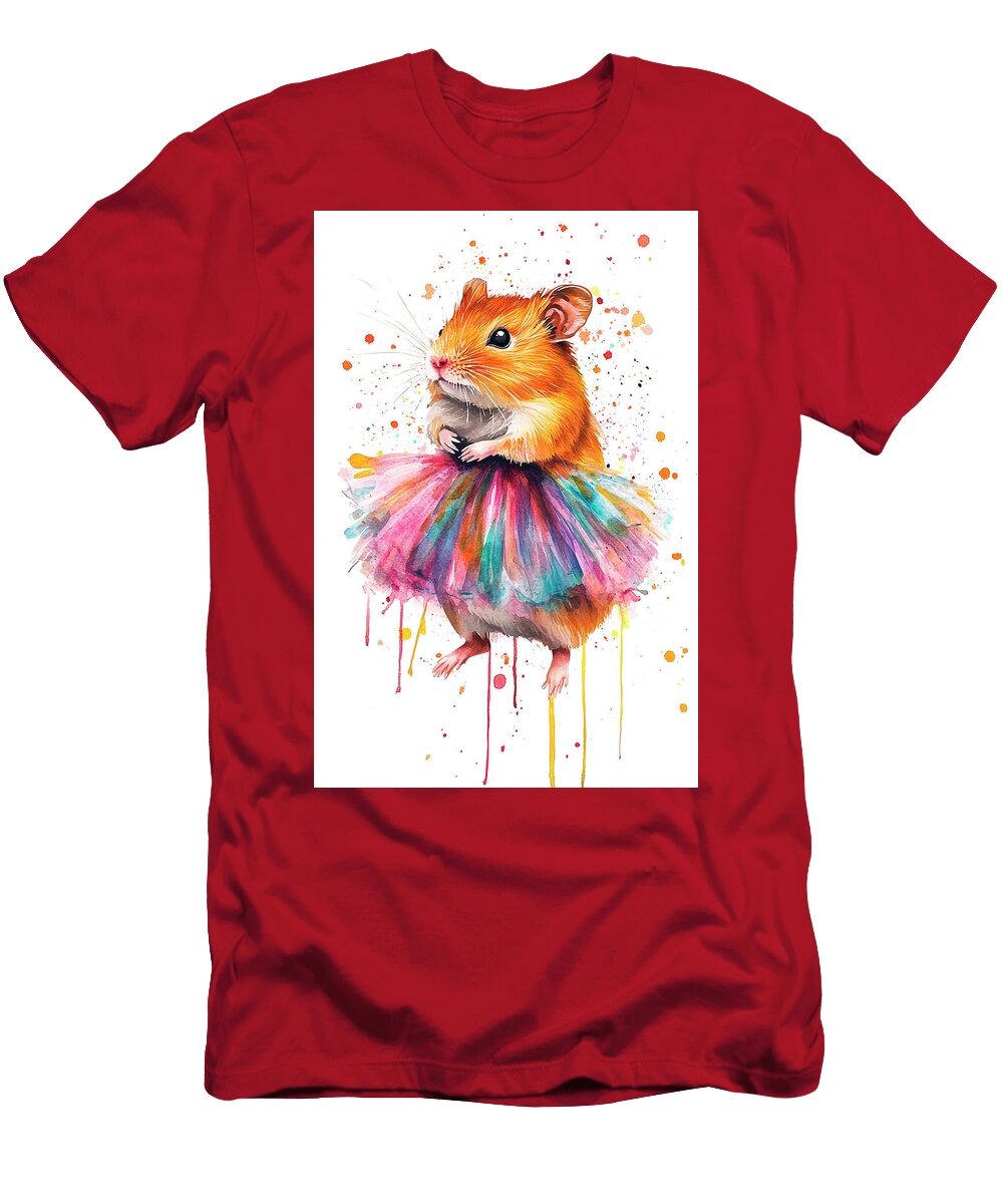 1 a Hamster Wearing a Tutu Lowell Harann T-Shirt