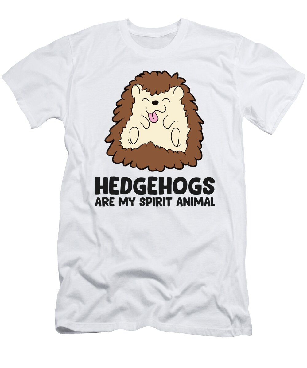 2 Hedgehogs Are My Spirit Animal Love Hedgehogs Eq Designs T-Shirt