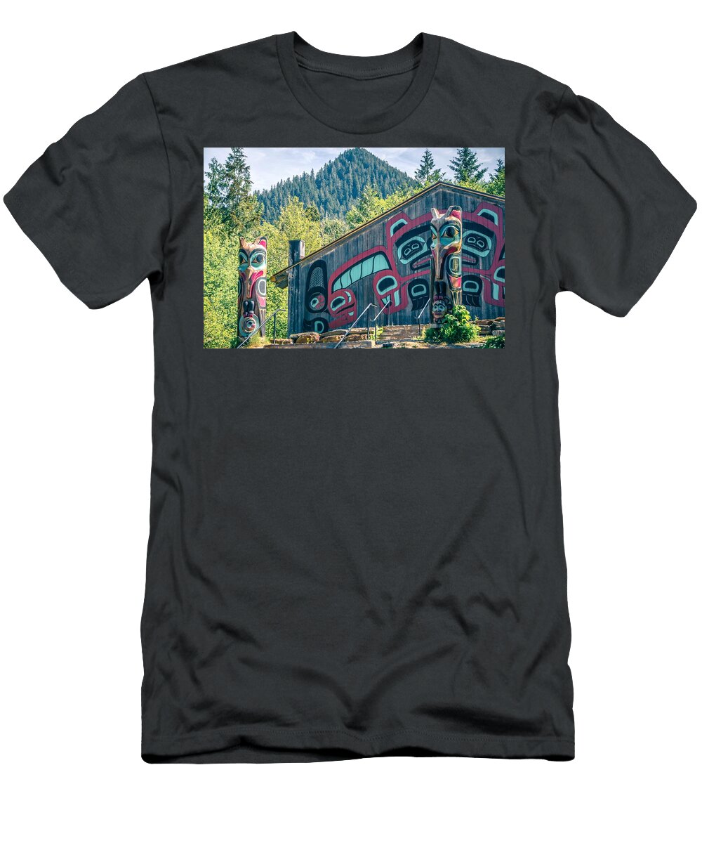 5 Totems Art and Carvings At Saxman Village in Ketchikan Alaska Alex Grichenko T-Shirt
