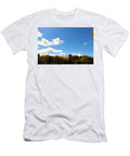 A Blue Sky with Clouds and Spring Colored Trees Johan Ferret T-Shirt