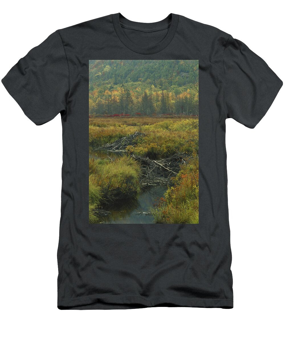 Beaver Dam and Lodge Michael Lustbader T-Shirt