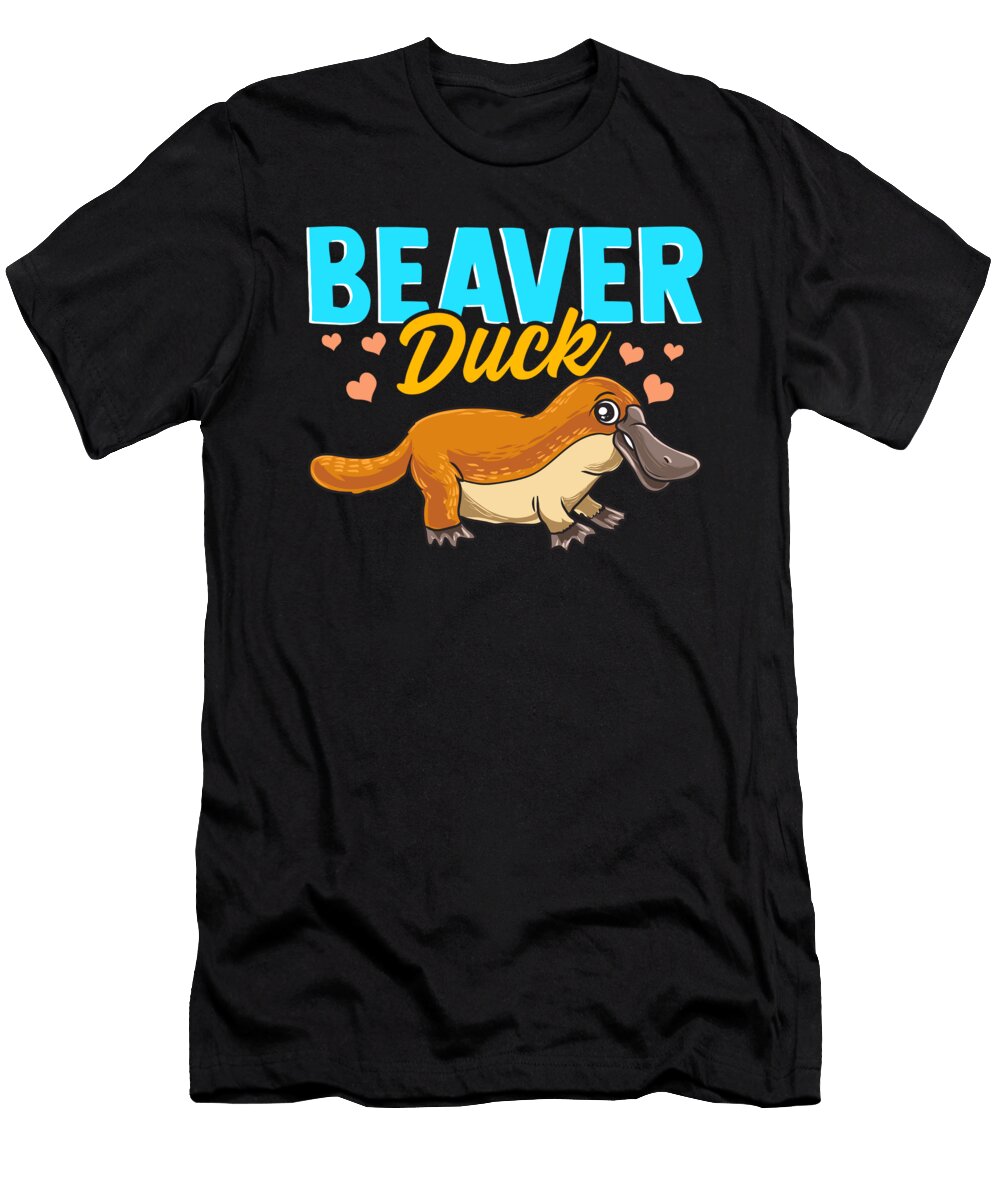 Beaver Duck Platypus Pun Cute Duck Billed Platypus the Perfect Presents T-Shirt