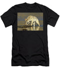 Coyote Licking Minerals From Rocks in the Yellowstone George Sanker Natureplcom T-Shirt