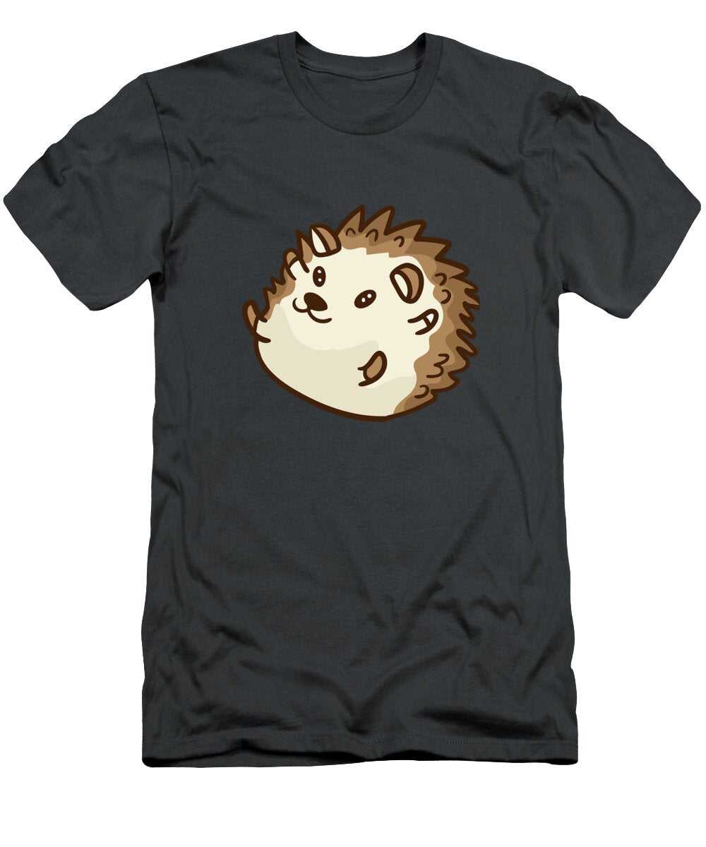 Cute Cute Hedgehog Motif Ari Shok T-Shirt
