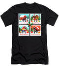 Donkey Christmas Postage Stamps Farm Donkey Sophie Eleanor T-Shirt