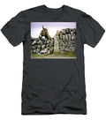 Donkey Peeks Over Ancient Wall Ryan Donnell T-Shirt
