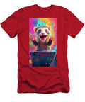 Joyful Ferret Painting in Vibrant Colors Cortez Schinner T-Shirt