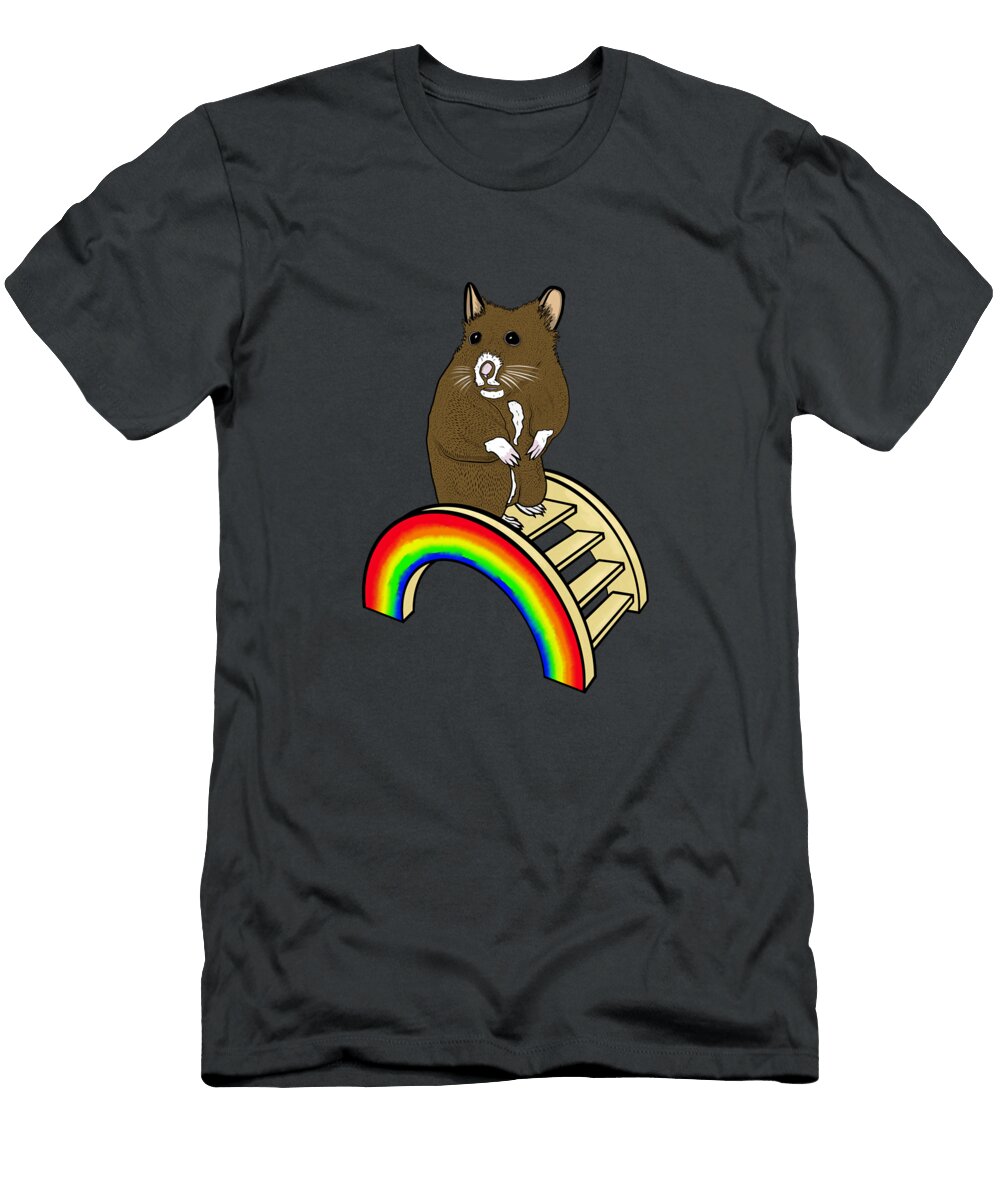 Rainbow Hamster Jordon Sharp T-Shirt