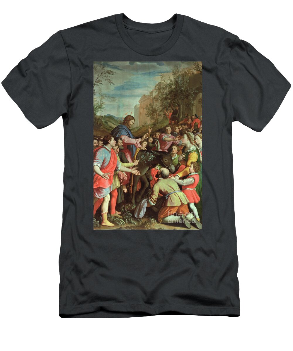 The Entry of Christ Into Jerusalem Santi Di Tito T-Shirt
